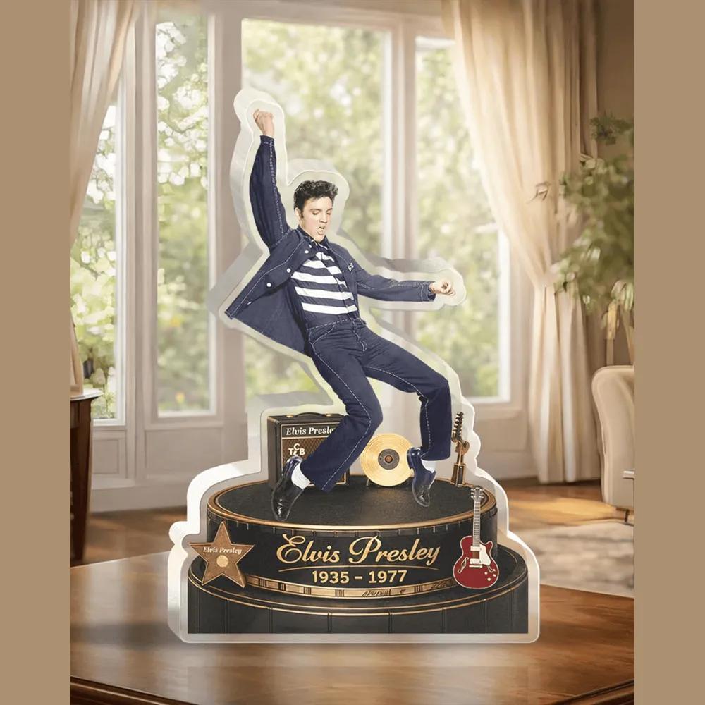 Elvis Presley Denim Jump 1935 1977 Custom Shape 2 sided Acrylic